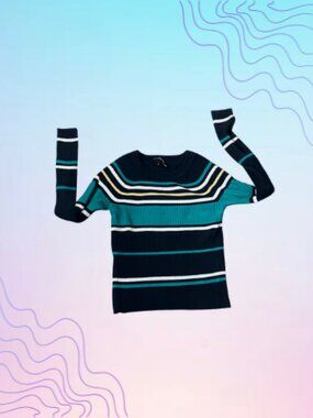 EXPRESS Ribbed Striped Sweater